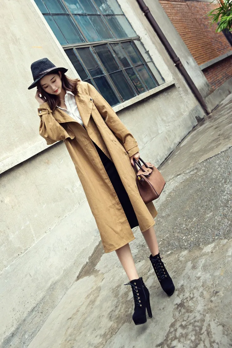 Pointed Lace Up Middle Chunky Heels Short Boots