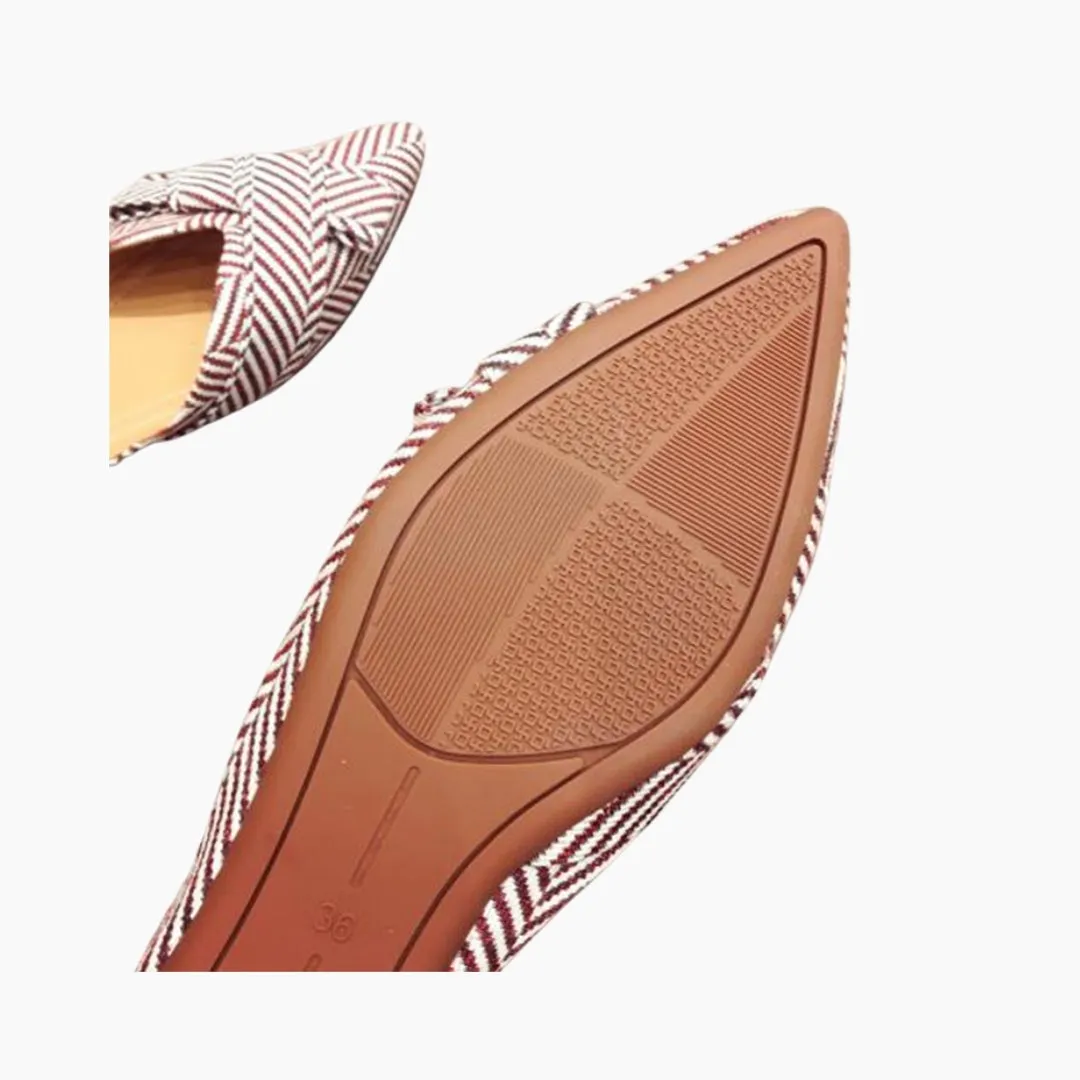 Pointed-Toe, Slip-On : Ballet Flats