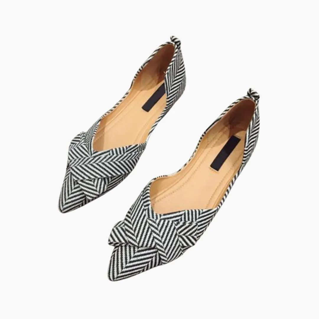 Pointed-Toe, Slip-On : Ballet Flats