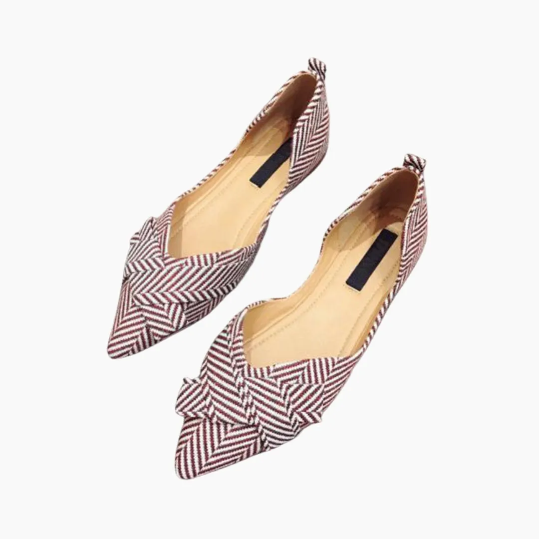 Pointed-Toe, Slip-On : Ballet Flats