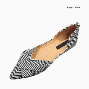 Pointed-Toe, Slip-On : Ballet Flats
