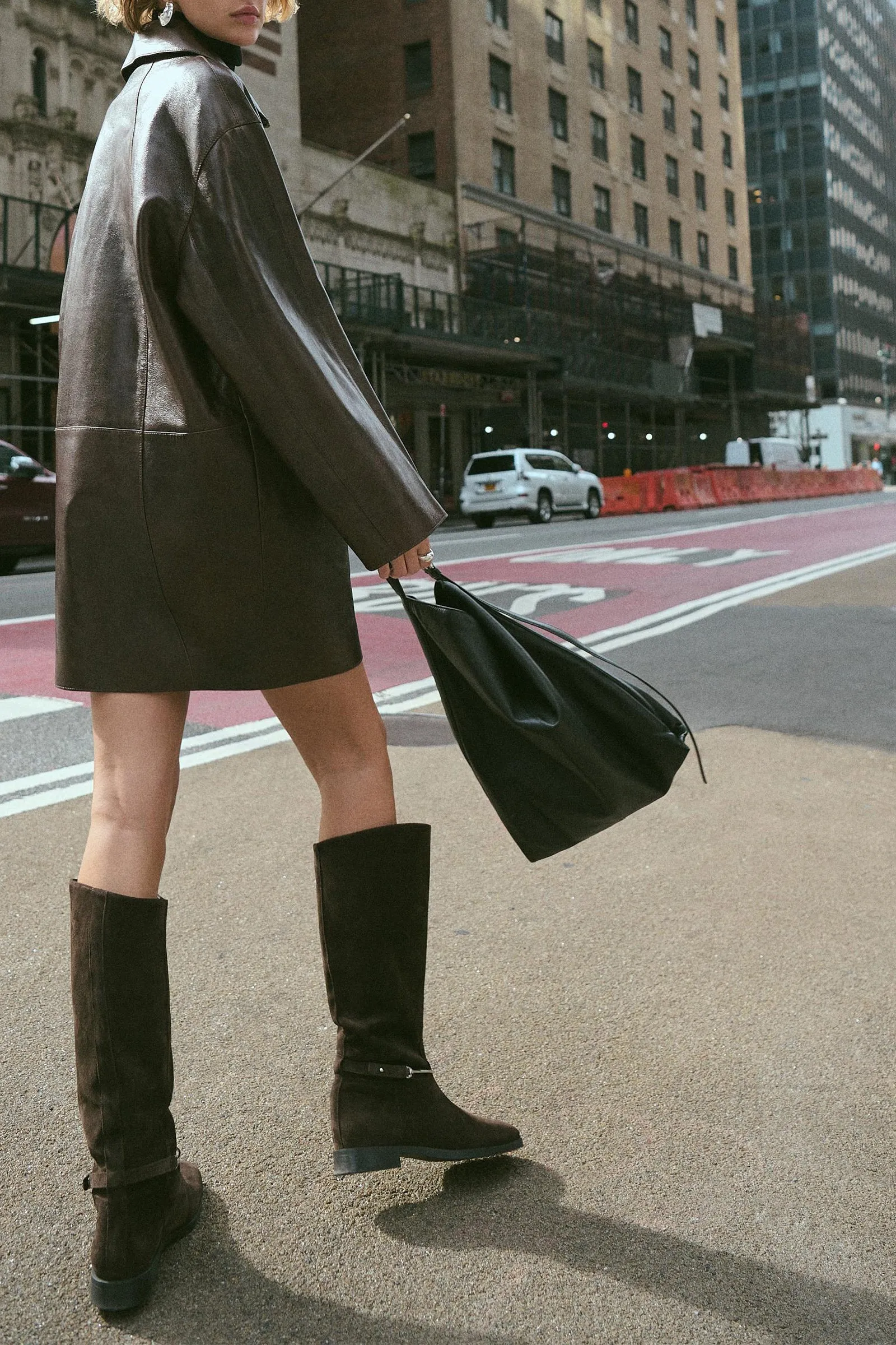 Riding-Style Boots with Detachable Embellishment