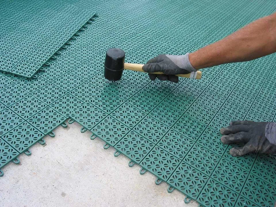 Riverstone Interlocking Flooring System of Panels