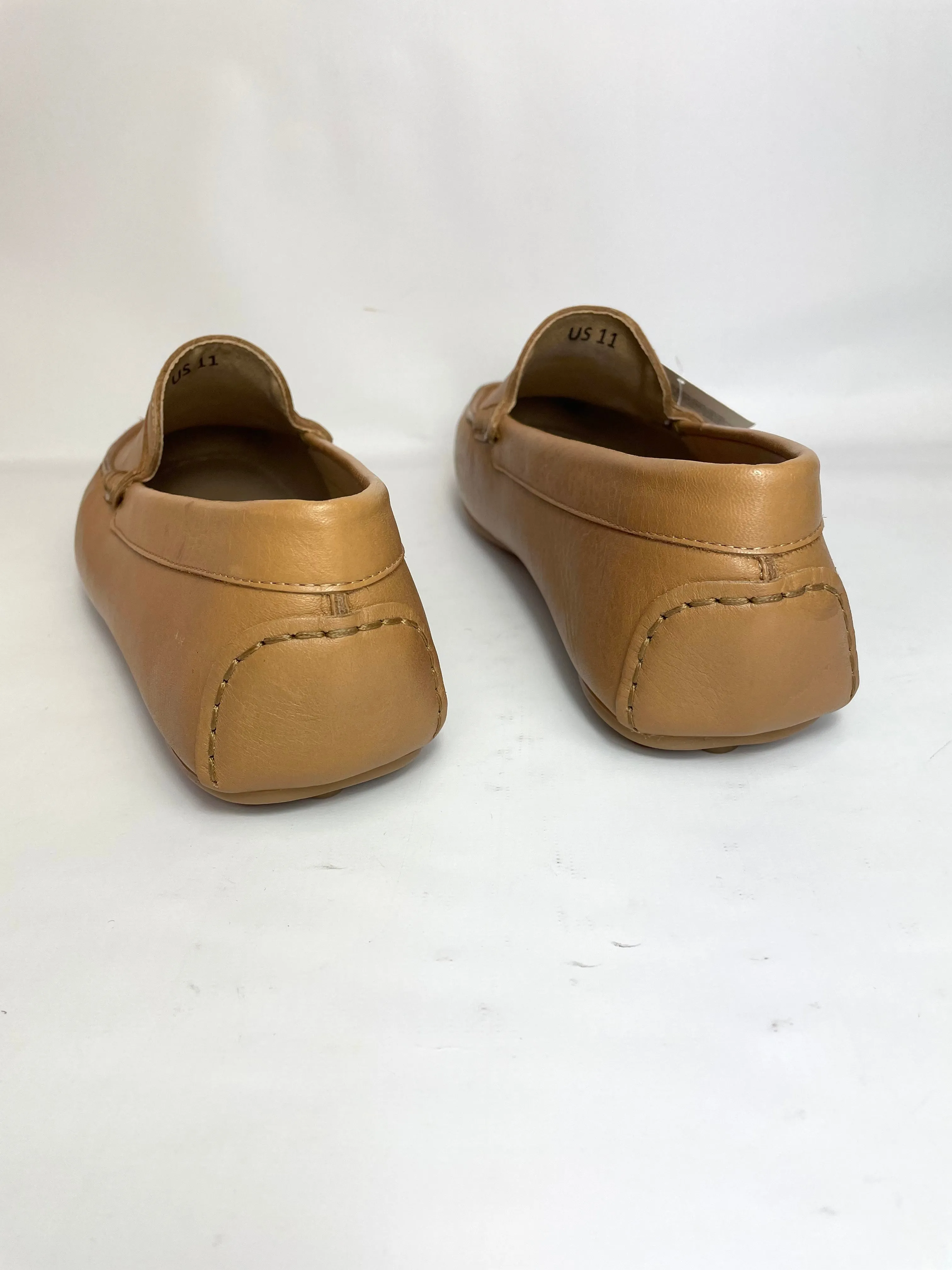 Saddle Driver Men's Leather Loafers Brown Shoes