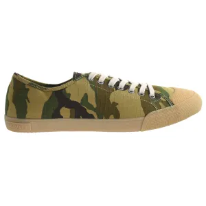 Seavees Kelso Dune Mens Camo Green Plimsolls