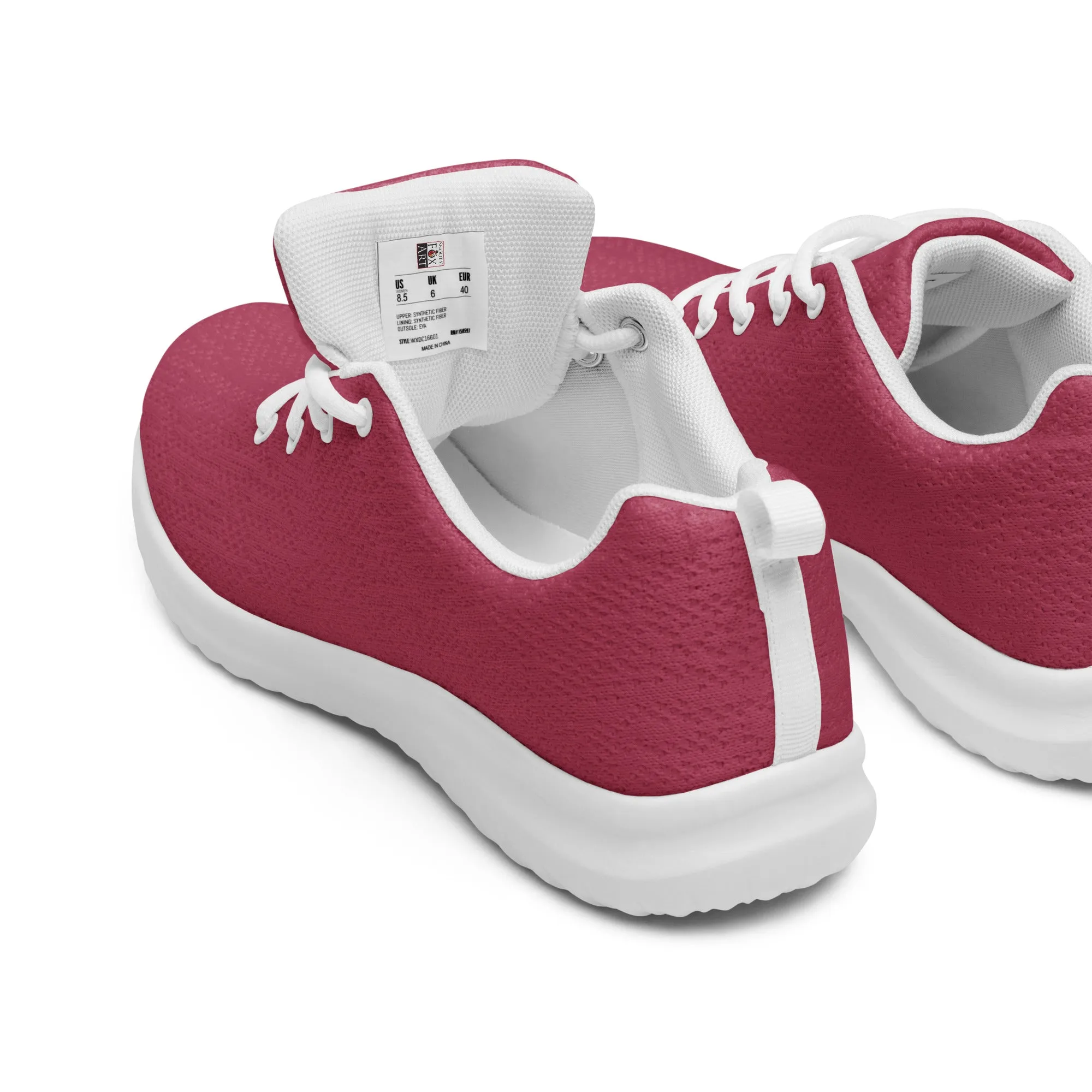 Snooty Fox Art Women’s Athletic Shoes - Viva Magenta