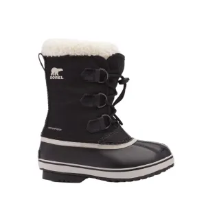 Sorel Yoot Pac Nylon Kids Snow Boots (Black)