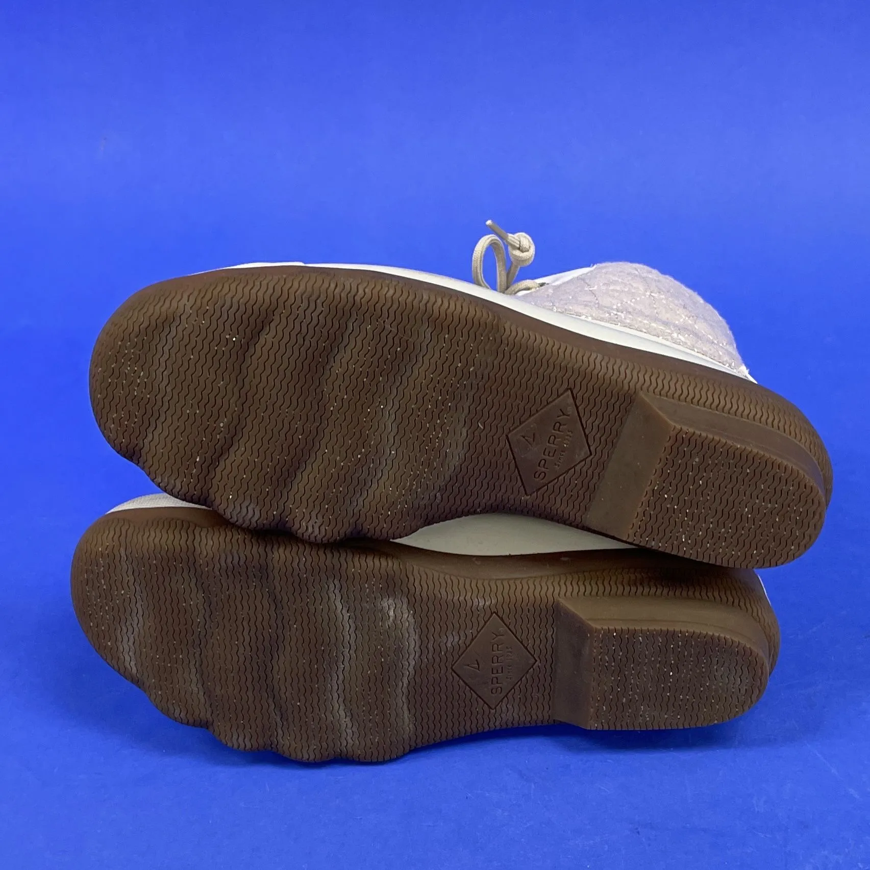 Sperry Syren Women's Gulf Wool Quilt Oatmeal Shoes sz 8 - used