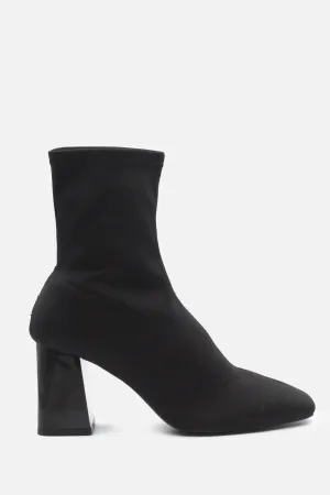 Stradivarius Block Heels Ankle Boots | Textile