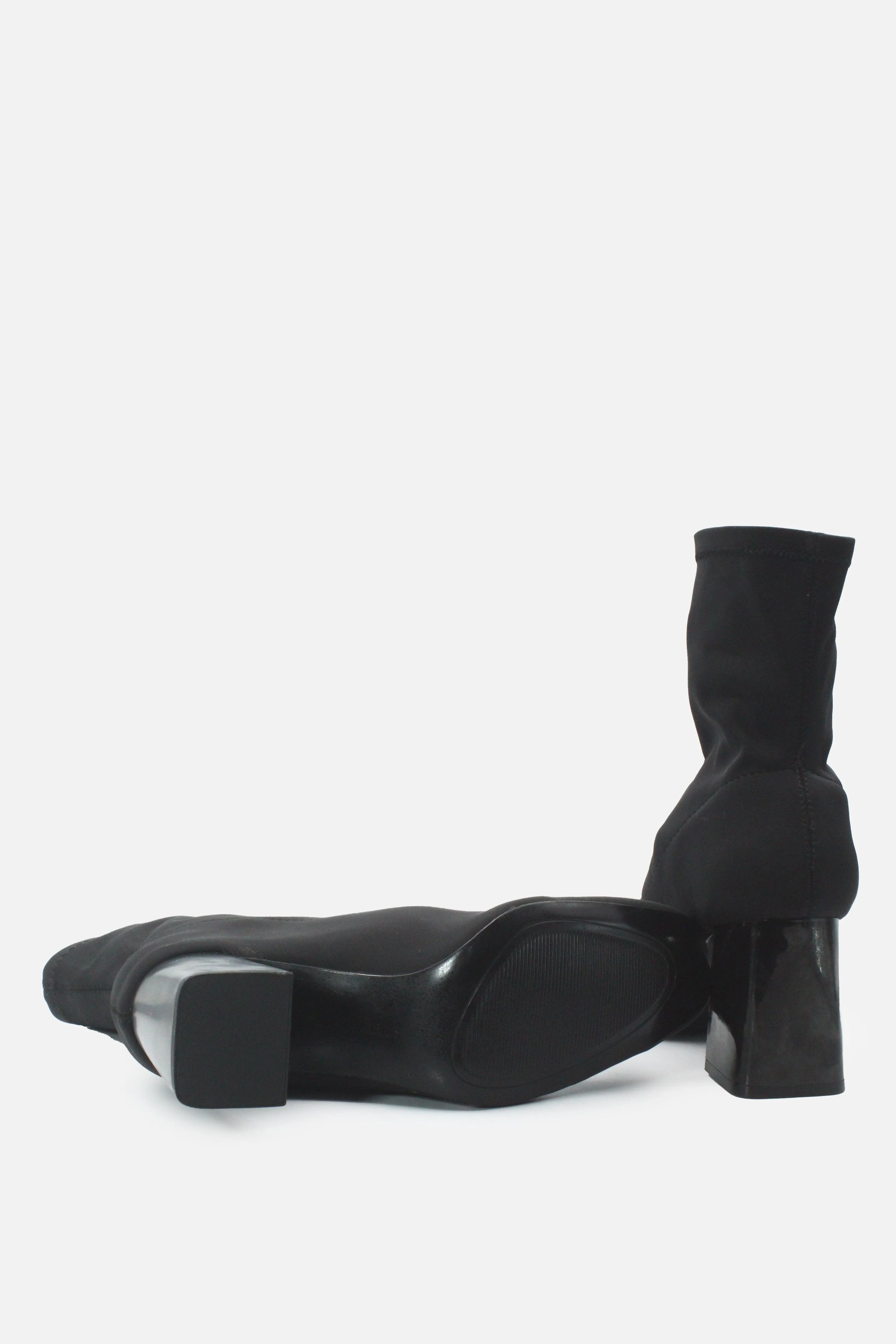 Stradivarius Block Heels Ankle Boots | Textile