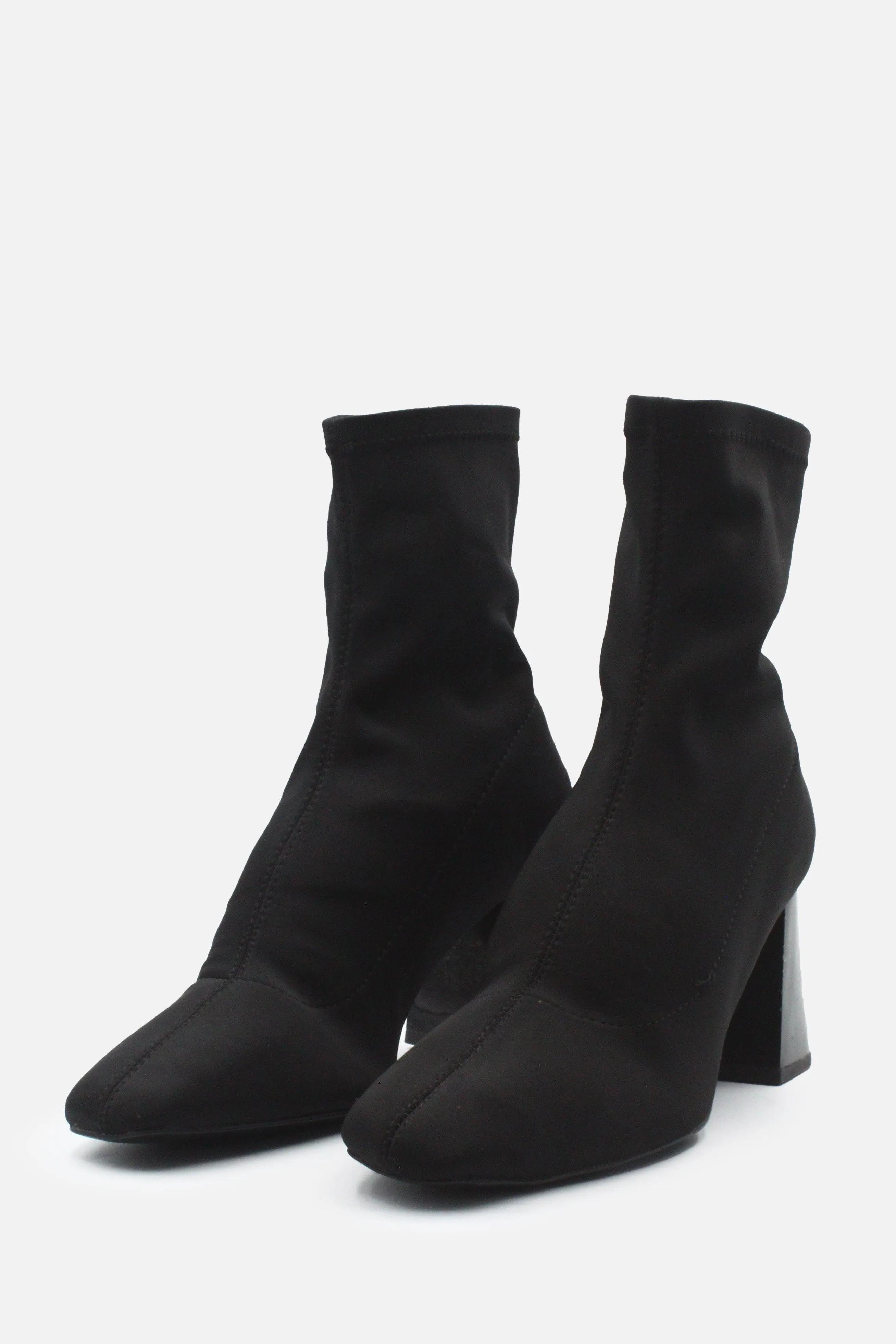 Stradivarius Block Heels Ankle Boots | Textile