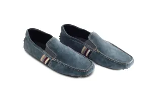 Tod's  - Blue Suede Driving Shoe - 8 1/2M