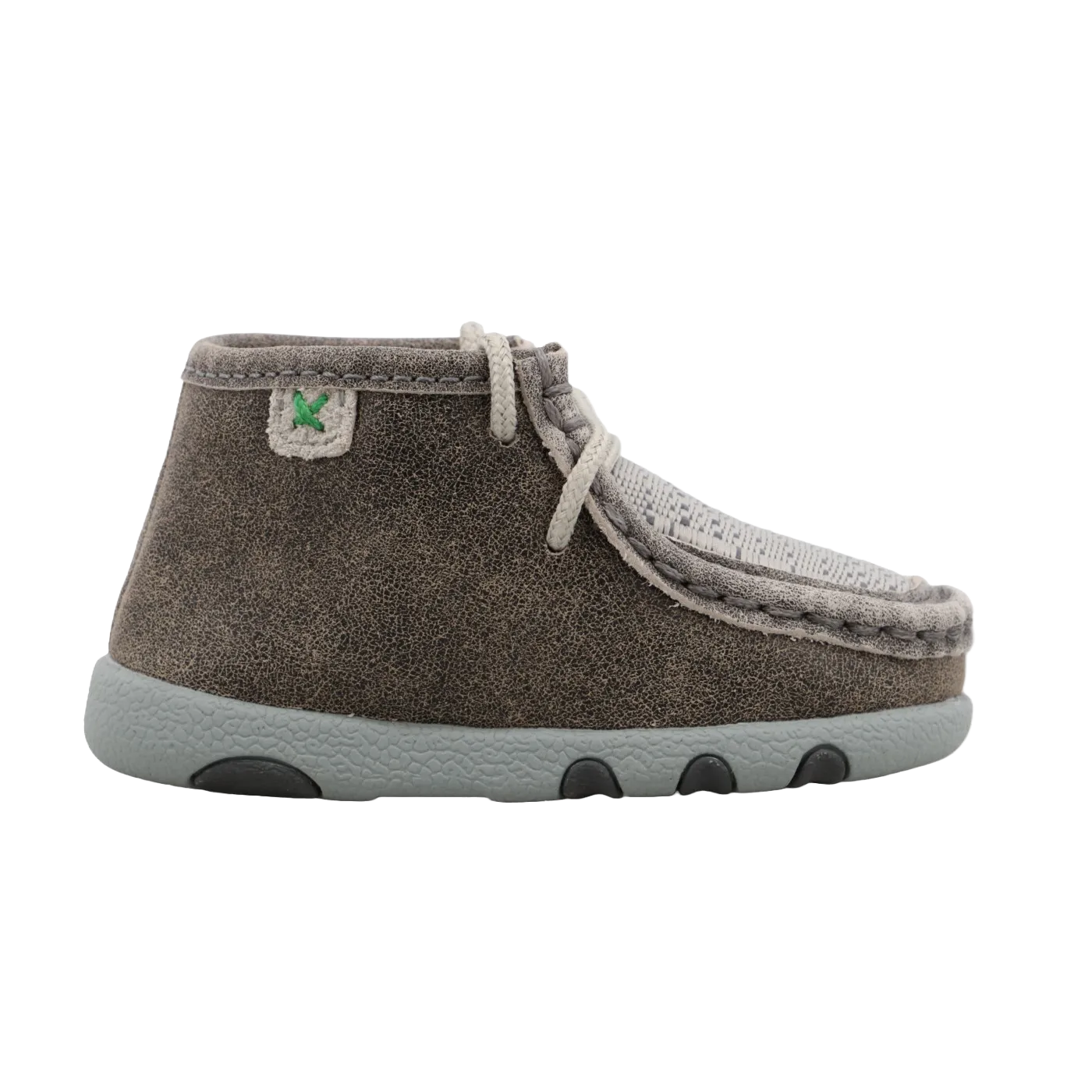 Twisted X Infant Grey Chukka Driving Moc Shoes ICA0012