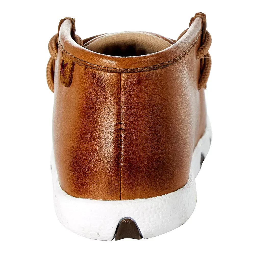 Twisted X® Infant's Driving Moc Distressed Tan Lace Up Shoes ICA0024
