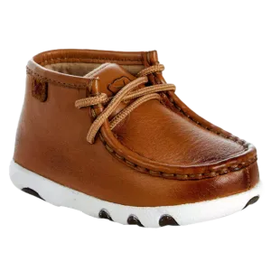 Twisted X® Infant's Driving Moc Distressed Tan Lace Up Shoes ICA0024