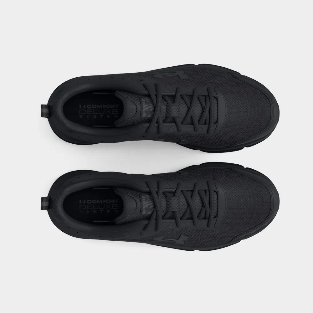 Under Armour Mens Charged Assert 10 Running Black/black _ 182902 _ Black