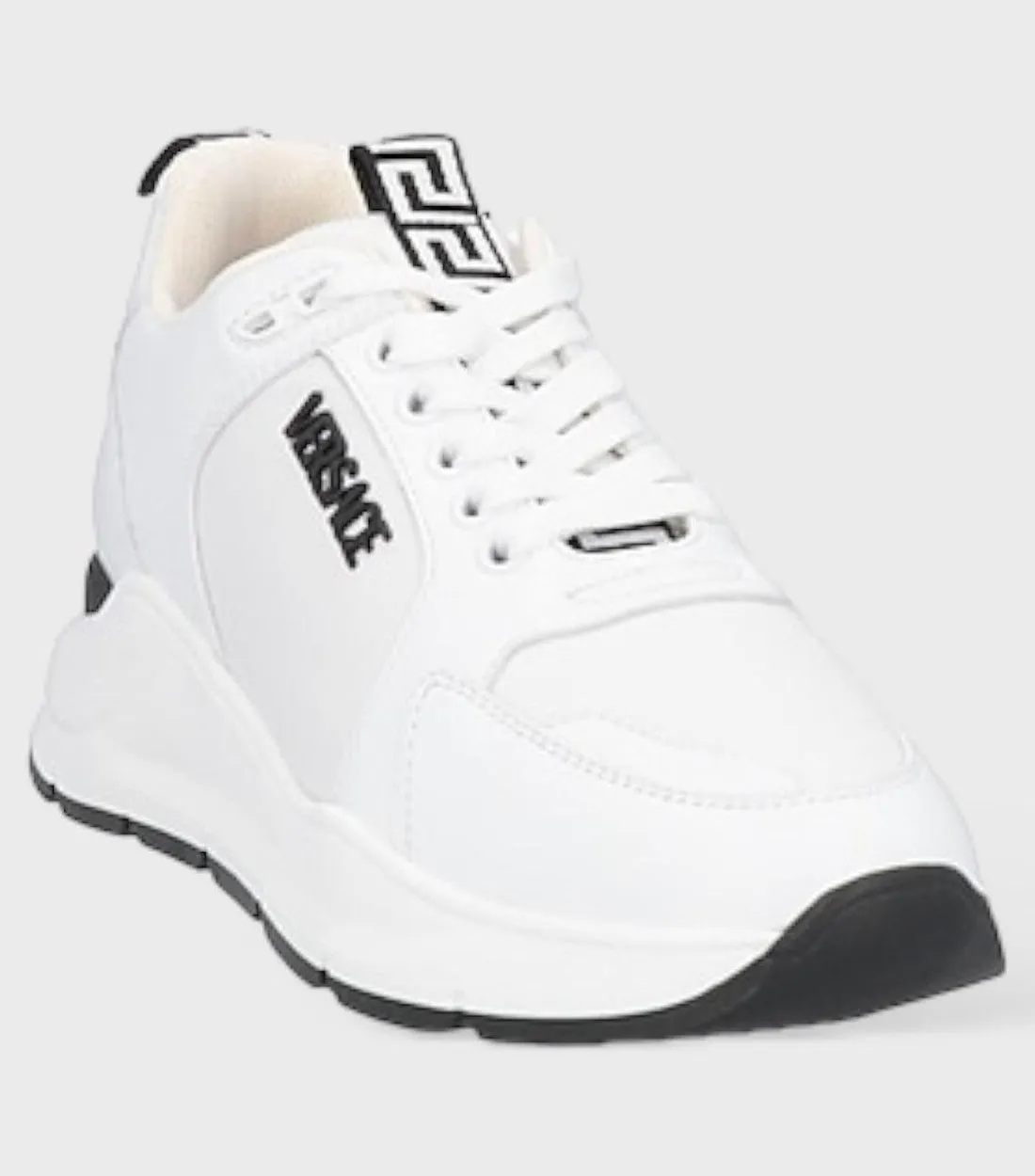 Versace Kalfleer Sneakers Wit