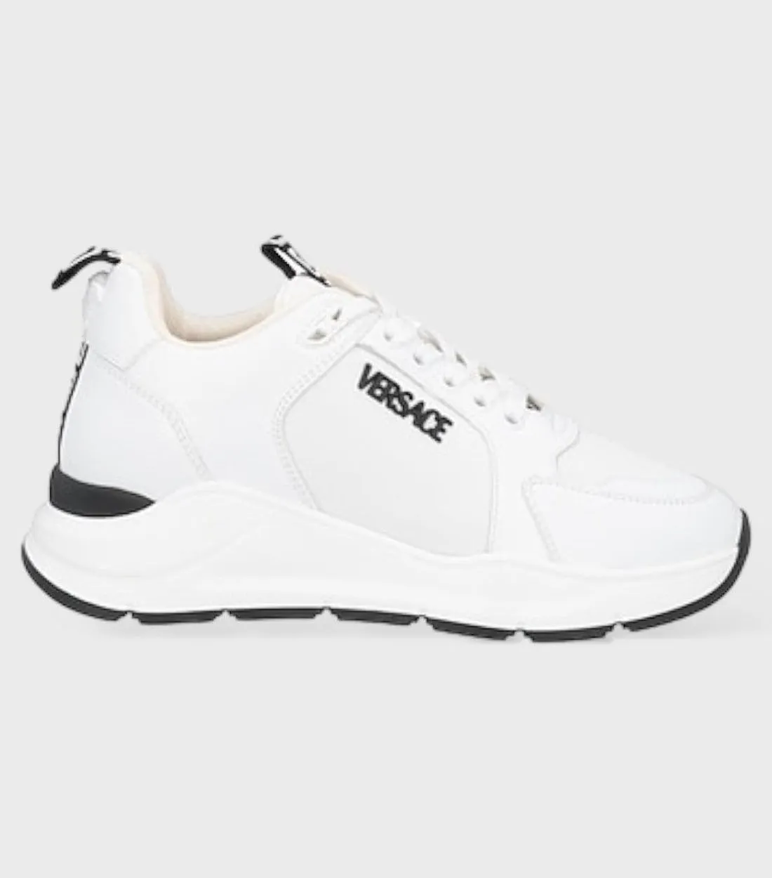 Versace Kalfleer Sneakers Wit