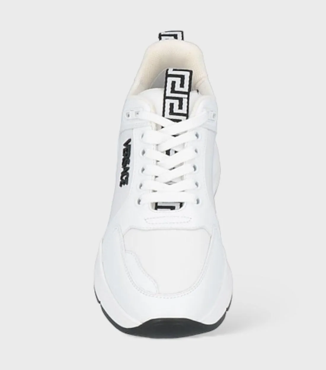 Versace Kalfleer Sneakers Wit