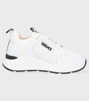 Versace Kalfleer Sneakers Wit