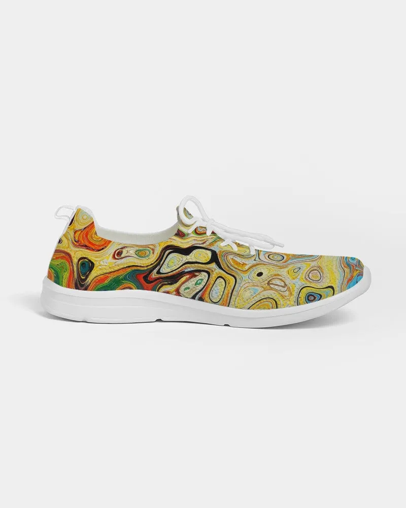You Like Colors Women's Lace Up Flyknit Shoe