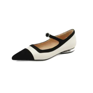 Zaria Pointed Toe Mary Jane Flats